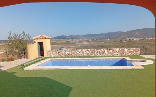 Pinoso Finca with Pool, 4 Bedrooms, 2.5 Bathrooms, Country Views